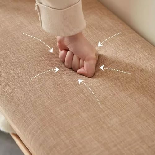 Étagère à chaussures en bois massif avec banc et coussin de siège