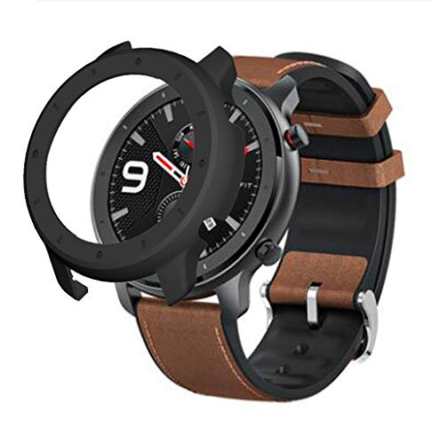 Saisiyiky Marco Cubierta Funda Compatible Con 47 mm Correa Shell Protector Funda Para Reloj Carcasa (Nergo)
