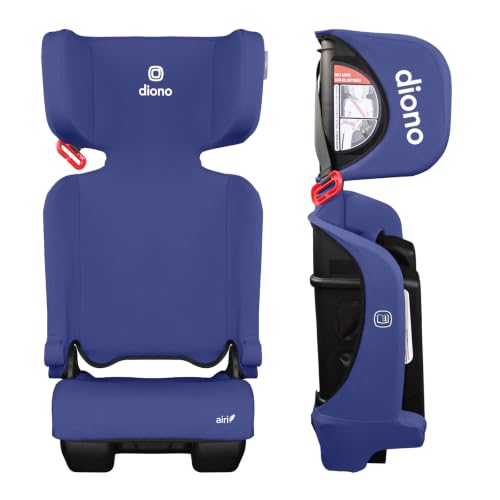 Diono Airi Travel High Back Booster Seat, Foldable Travel Friendly, Slim 3-Across Fit...