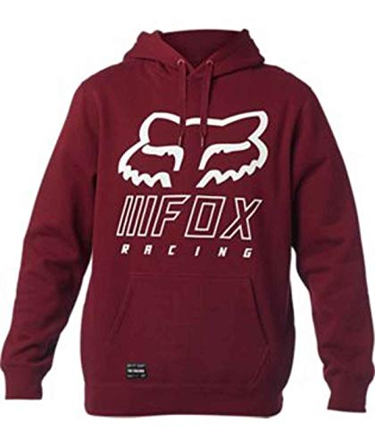 Fox Racing Men's Standard Overhaul Fleece Hoody,Large,Cranberry