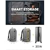 LUGGEX Travel Backpack 40L + TSA Cable Lock Bundle, Carry On Laptop Bag(Black)