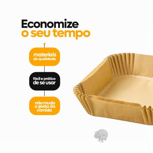 Forma de Cozimento Descartável Papel Refil Descartável Antiaderente Papel Manteiga Forma Quadrada Pa