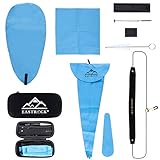 EASTROCK Saxophon Reinigungsset für Alt/Tenor saxophone Klarinette Trompete Querflöten und andere Wind- & Holzblas-Strukturen inkl EVA-Etui, Reinigungstuch 4 STÜCKE, Mundstückbürste, Umhängeband