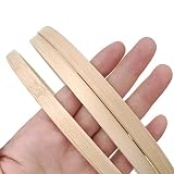 JZK 10 x bambusowa obręcz 19,5 cm drewniane obręcze do makramy, drewniane obręcze łapacza snów, pierścień wieńca z kwiatami, wiszące na ścianie rzemiosło drewniany pierścień