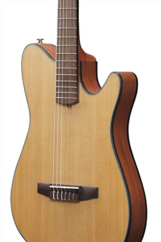 Image of Ibanez FRH10N Thinline Nylon Acoustic-electric Guitar - Natural