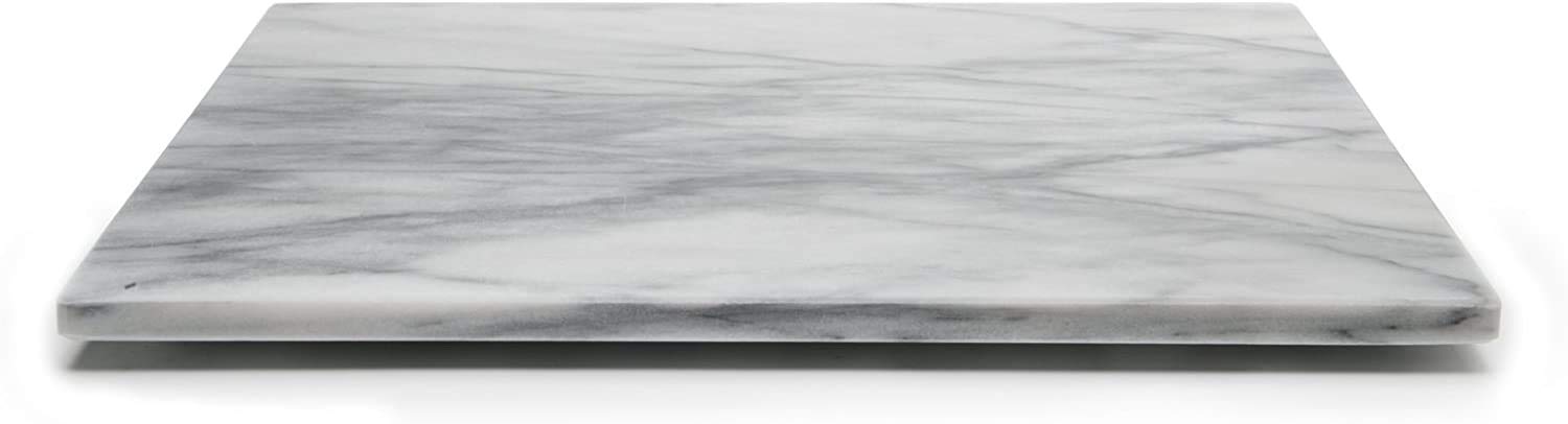 Hand_Craft Natural Grey - White marble Pastry/Cutting/Chopping/Serving/Baking Board 40x30x 2cm