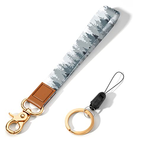 Image of Wrist Lanyard Key Chain, Wristlet Strap Keychain Holder for Women Men Car Keys Wallet Card Phone