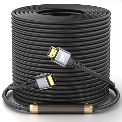 Image of Hdmi Cable 150ft Ultra High Speed 4K@30HZ 2K 1080P HDMI 2.0 Cable 18gbps Gold Plated Connector 3D ARC Ethernet HDMI Cord for HDTV Monitor Laptop Roku TV Xbox PS3 /PS4(Silvery)