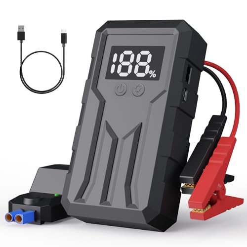 Deal: Jump Starter 4000A Peak, Portable Car Battery Jump Starter for 9L Gas 8L Diesel Engines, Power Pack with LED Flashlight, USB Quick Charge, Auto Battery Charger for Cars, Trucks, SUV, Gifts for Men