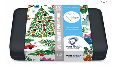 Talens Van Gogh x Stifteliebe Water Colour Pocketbox mit 12 Aquarellfarben