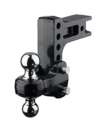 Fastway Flash Solid Steel 49-00-5925 Adjustable Steel Ball Mount with 10 Inch Drop, 2.5 Inch Shank, and Chrome Plated Balls