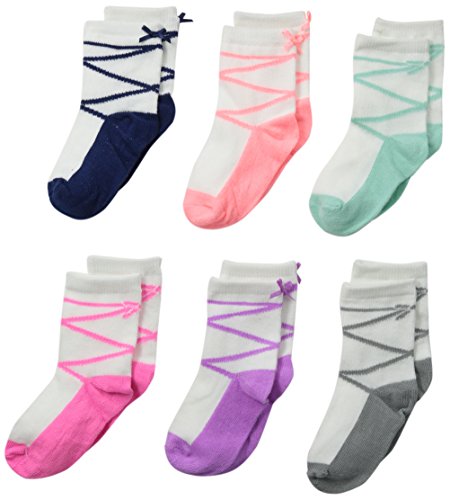 Carter's Baby-Girls Newborn 6 Pack Scalloped Ballet Socks