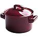 Bol de soupe Céramique Naturelle Avec Couvercle Bol À Dessert Set de Petite Maison Adapté À La Désinfection Au Micro-ondes Armoire 250ml Rouge Bol à dessert pour la cuisine à domicile restauran