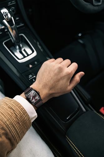 Image of BRUNO MILANO Creative Skeleton Watch with Spinning Wheels and Star Design for Men and Boys