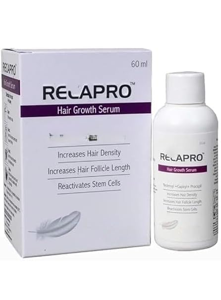 Recapr'o Hair Serum for Men & Women | Helps Reduce Hair Fall, Supports Thicker-Looking Hair, Strengthens Roots & Nourishes Scalp | Lightweight Non-Greasy Formula | 60ml