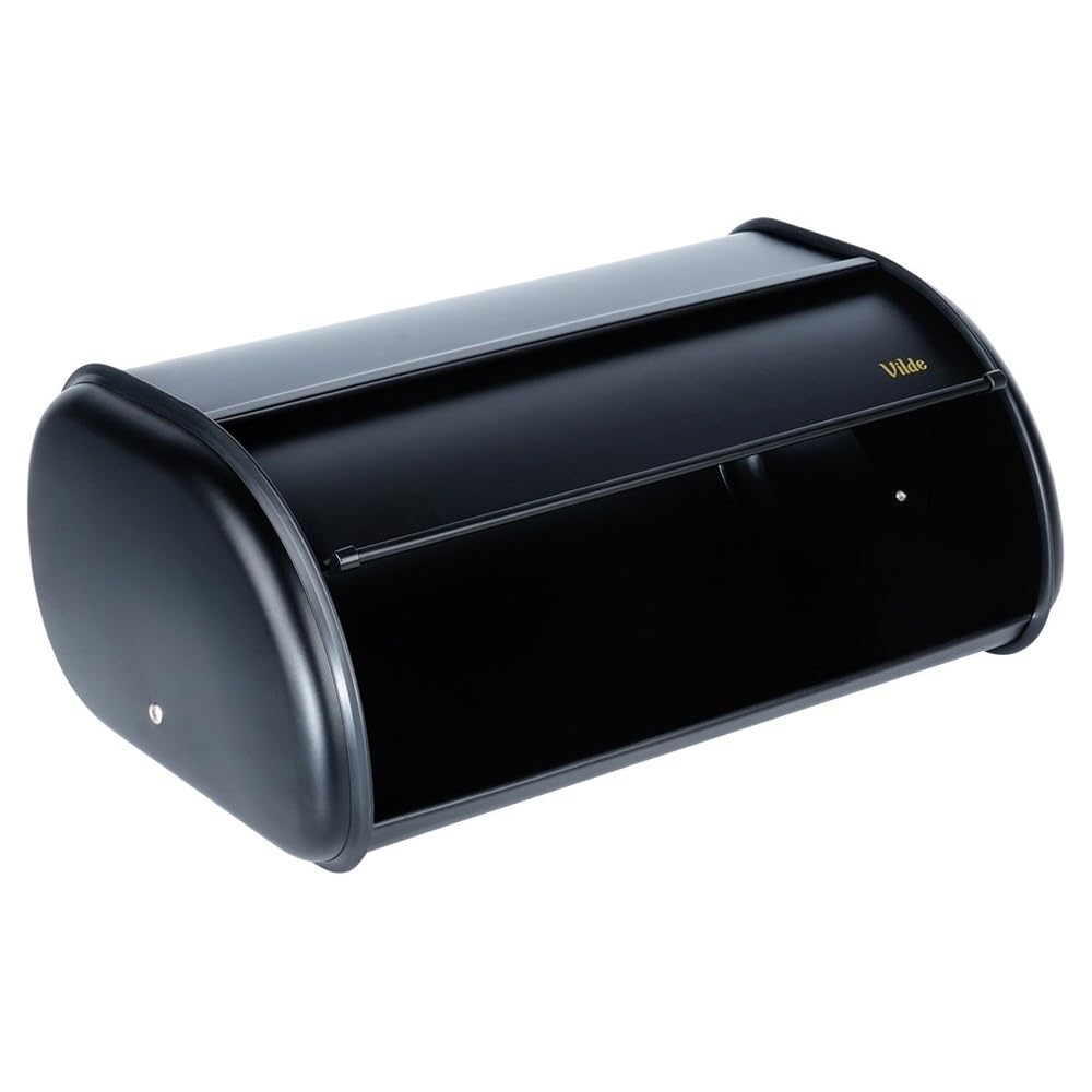 Vilde Panera de acero negro, 43 x 27,5 x 18,5 cm