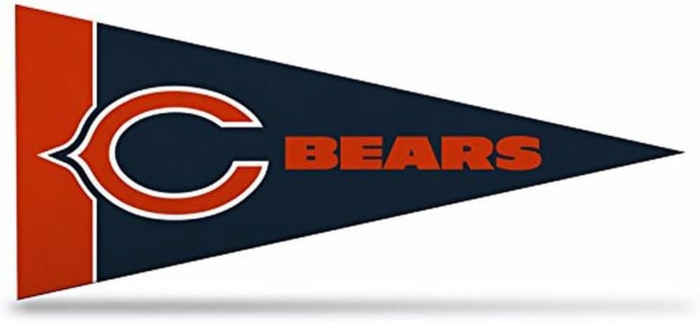 NFL Chicago Bears 8-Piece 4-Inch by 9-Inch Classic Mini Pennant Décor Set : Sports & Outdoors