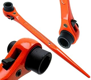 Scaffold Spanner/ Ratchet Podger Spanner/ Steel Erect Spanner 19mm x 21mm Orange Powder Coating Finish
