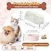 Hundenapf Set Erhöht Hunde Napfset - Doppel Fressnapf Hund Keramik mit Spritzschutz Ständer - Hundenäpfe 2er Set für Futter und Wasser - Futterstation für Kleine Hunde und Katzen - 2 x 300 ml - Rosa