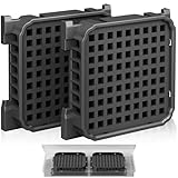 Vepazony 2 Stück Fresh Air Filter für Liebherr, Prämie Kühlschrank Aktivkohlefilter Passend für 9096989, 988246000, 988246001, 9882429, 9882460, Ersetzt 7440021-00