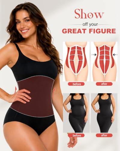 Image of Shapewear Bodysuits For Women Seamless Tummy Control Body Suit