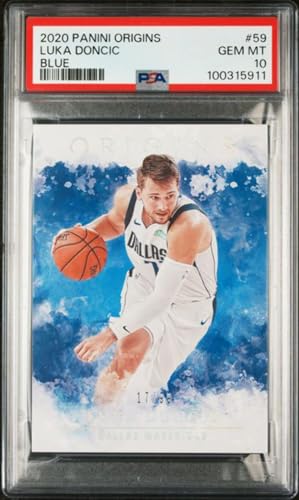 Graded 2020 Panini Origins Luka Doncic #59 Blue /99 Basketball