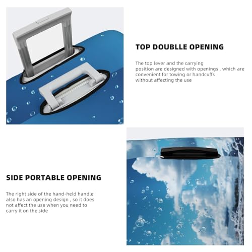 Luggage Cover for Travel Elastic Suitcase Cover Raindrops falling from the sky Luggage Covers Fashion Suitcase Protector Thickened Baggage Cover Dustproof Suitcase Sleeve Fits 18-32 Inch Luggage4