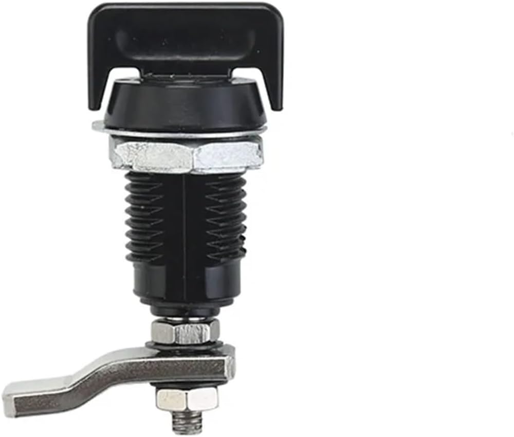 MS816-3S Telescopic Rotary Tongue Lock Electric Cabinet Door Switch Cabinet Distribution Box Door Lock Small Compression Type 1Pcs(Dot Type with Key)