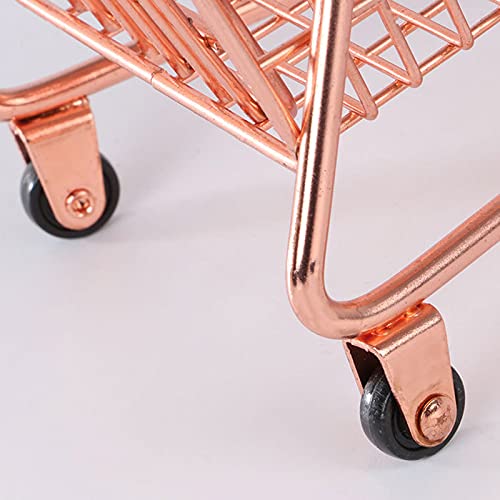 Amazon｜Hiawbon ミニメタルショッピングカート ダブルデッキ