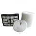 Think Crucial Replacement for Shark NV500 HEPA Style, Foam & Felt Filters Fit Rotator Pro NV500, Compatible With Part # XFF500 & XHF500