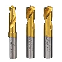 3stk Spot Weld Bohrer Set, 6,5mm 8mm Hochgeschwindigkeitsstahl Spot Weld Cutter Titanbeschichtete Spotweld Entferner Werkzeuge