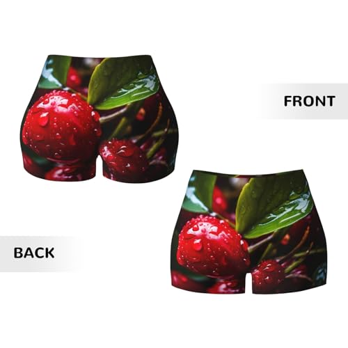 Post-Harvest Fruit Pattern Sports Shorts, high Elastic Slim Fitness Pants, Suitable for Yoga/Leisure/Daily wear3