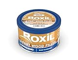 Roxil Two-Part Wood Filler White - 220cm³ Coverage. Premium High-Strength Wood Repair Filler for Interior & Exterior Timber, Fully Stainable & Sandable, Superior Moulding, Low Hazard Formula