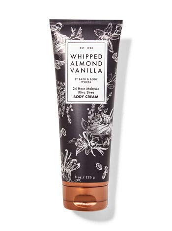 Bath and Body Works Whipped Almond Vanilla 24 Hour Moisture Ultra Shea Body Cream 8 Ounce