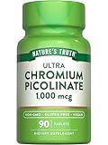 Nature's Truth Ultra Chromium Picolinate 1000mcg | 90 Tablets | Vegan, Non-GMO & Gluten Free Supplement