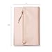 Fringe Vegan Leather Clutch Paperback Journal Encased In Soft Cover with Zippered Pouch Flap Closure, 240 Lined Sheets 6 x 8.5 Inches, Blush (135006)