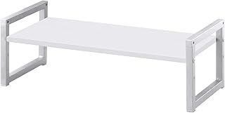 ottostyle.jp モニター台 【60cm幅 / ホワイト】 高さ調節可能 木製 モニタースタンド キーボード 収納 卓上 机上台