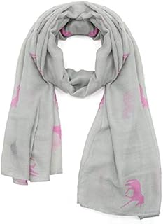 AnJuHoPa Viscose Scarf Loop Shawl Bandana Woven Neckerchief Thin Breathable Elegant Scarf animal Print for Girls and Women
