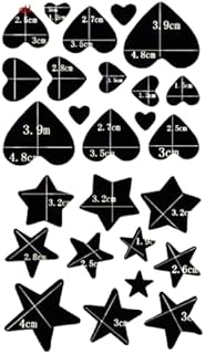 قطعة واحدة فقط 20×15 سم من ماي سوق-ستور، رقع سوداء ذاتية اللصق على الملابس، الجواكيت المنفوخة، إصلاح ثقوب المظلات، لا تحتاج إلى كي، قابلة للغسل ومقاومة للماء، رقعة ملابس لاصقة - اختر (بلاك لوف ستار)