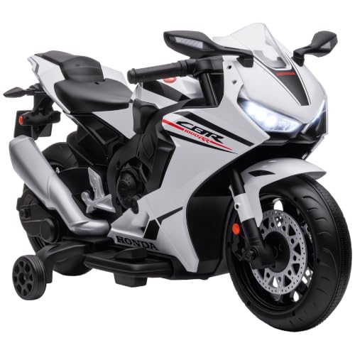 Image of HOMCOM Honda Licensed 6V Kids Electric Motorbike for Ages 3-5 Years White