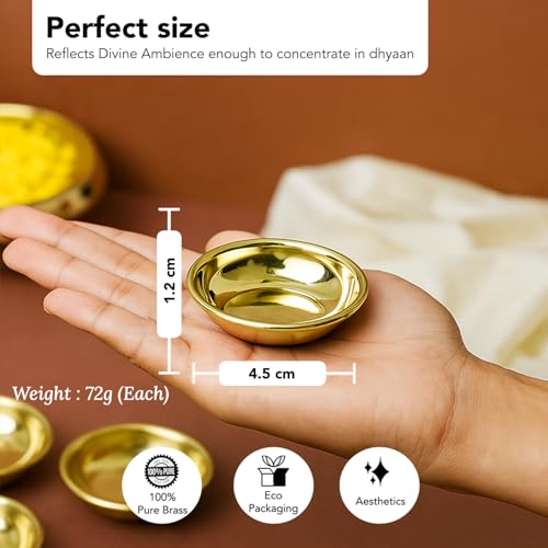 Ekhasa Pure Brass Thali for Pooja thumbnail 8