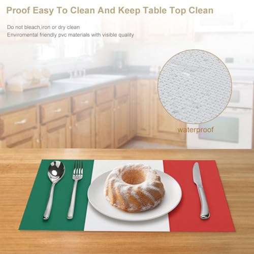 Set de table Mexique antidérapant et résistant à la chaleur en PVC
