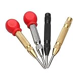 71334. Lixiaonmkop 5-Zoll-Automatik-Mitte-Pin-Stempelfeder geladene Markierung Start-Löcher-Werkzeug-Holzpresse-Dent-Holzwerk-Werkzeugbohrer (Hole Diameter : Black)