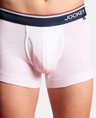 Image of Jockey UI22 Men Super Combed Cotton Rib Trunk with Ultrasoft Waistband