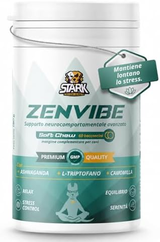 STARK Zenvibe Calmante per Cani 60 Bocconcini 180gr Rilassante Co...