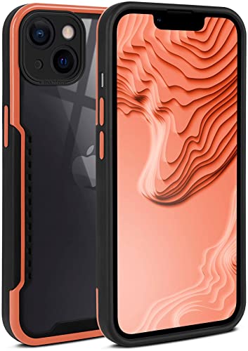 Coque silicone TPU pour iPhone 13 orange avec protection écran et caméra ONEFLOW Vanguard