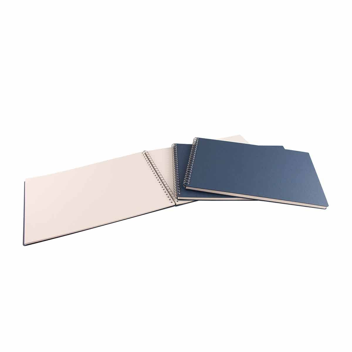 Seawhite A3 Ringbound Hardback Sketchbook 100% Recycled Paper - Landscape - - Suitable for Pencils, Pastels, Light Watercolour Washes - Ideal for Students and Professional Artists
