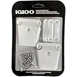 Igloo Cooler プラスチックパーツキット - 米国製 - ラッチ2個、ヒンジ3個、ラッチポスト&ネジ。