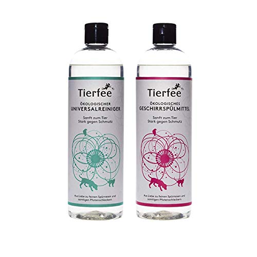 Tierfee-Set Ökologischer Universalreiniger + Geschirrspülmittel, je 500 ml Cover