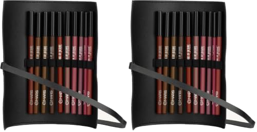 Image of MARS Edge of Desire Lip Liner with Holder Set of 10 | One Swipe Smooth Application | Long Lasting & Travel Friendly Lip Pencil | Multicolor (Set-B) (1.4g x 10) (Pack of 2)